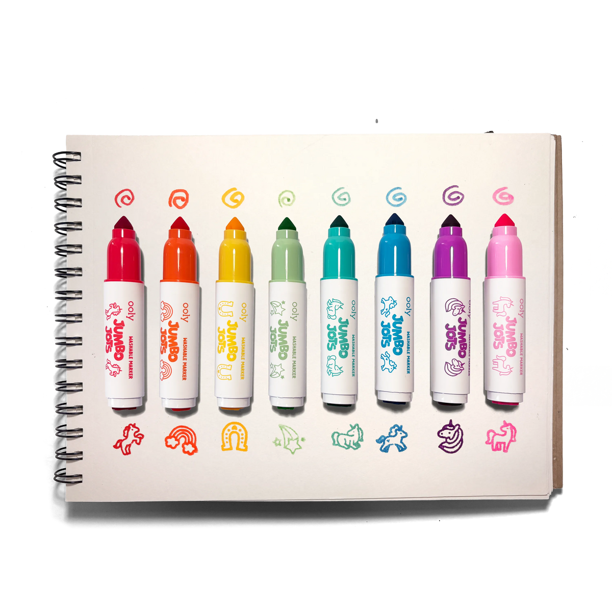 OOLY - Jumbo Jots Dual Tip Unicorn Markers - Set of 8