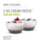 HOST - Ice Cream FREEZE™ Cooling Bowl Set of 2 (Gray)