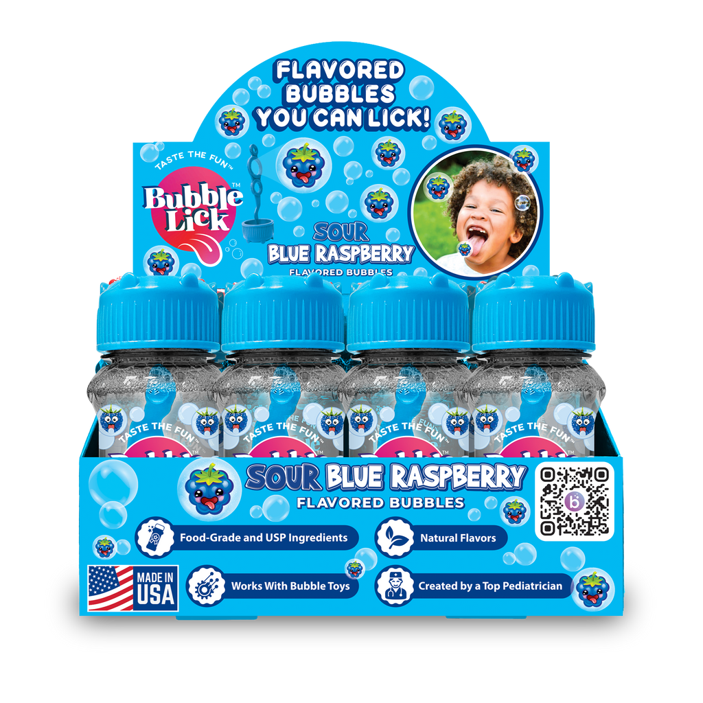 Toysmith - BubbleLick™ Sour Blue Raspberry Bubbles