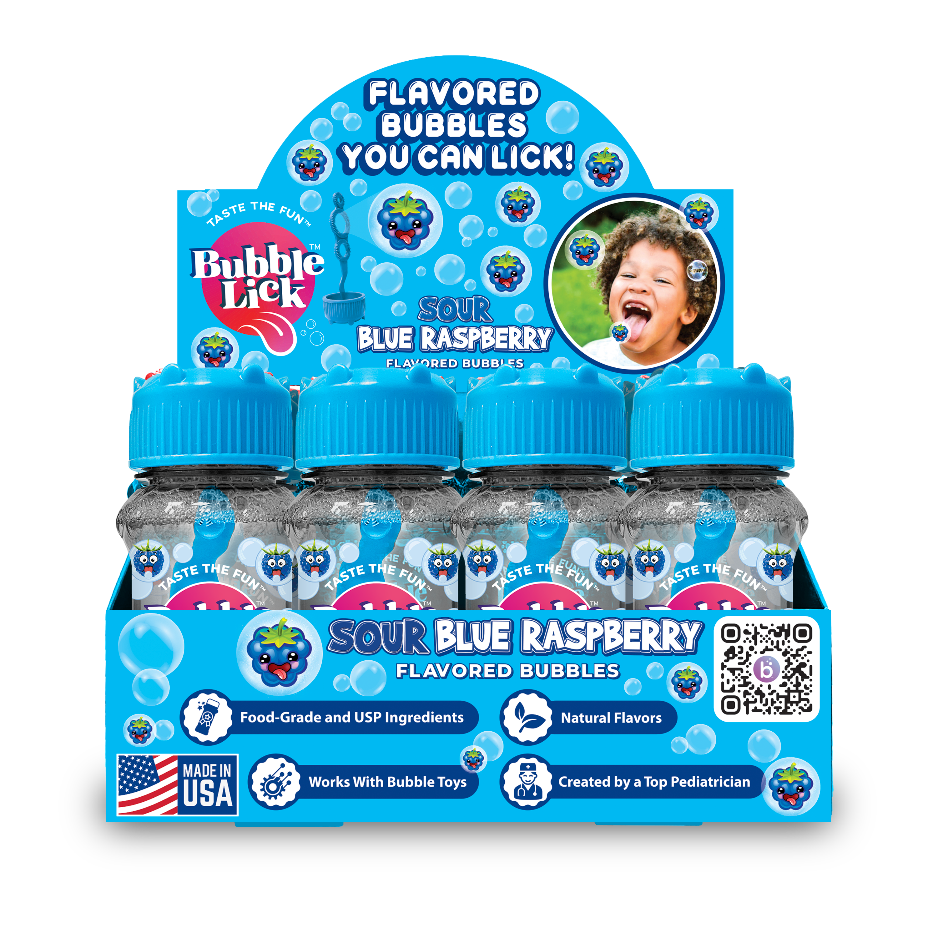 Toysmith - BubbleLick™ Sour Blue Raspberry Bubbles