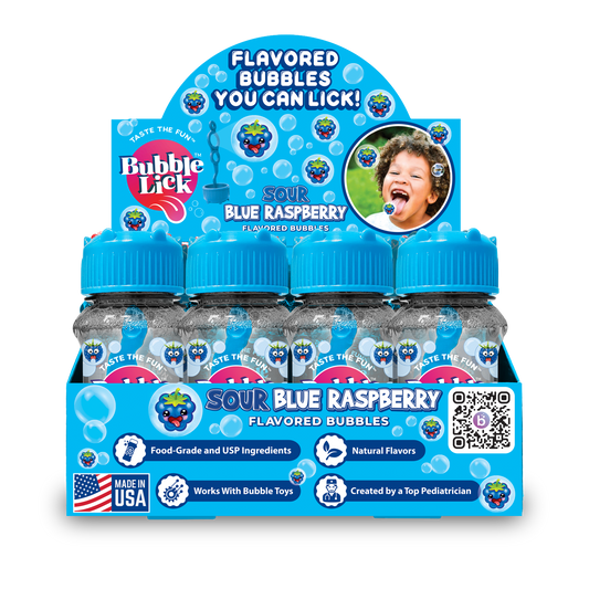 Toysmith - BubbleLick™ Sour Blue Raspberry Bubbles