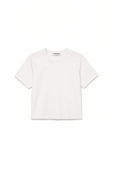 perfectwhitetee - sage 90s crewneck jersey tee - whitecap grey