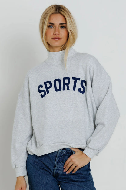 Sunny Somewhere - SPORTS - Mock Neck Sweatshirt