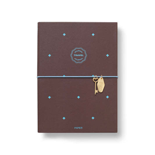 Papier - Guided Travel Journal, A5 PU Softcover - Travel Stamp
