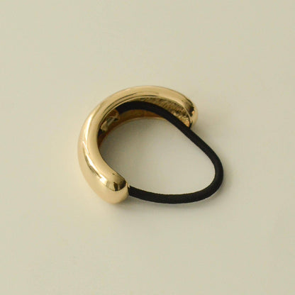 nar'sha - Wide Metal Cuff Hair Tie | Gold