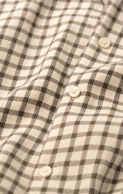 Z Supply River Plaid Button Up - Dark Chocolate