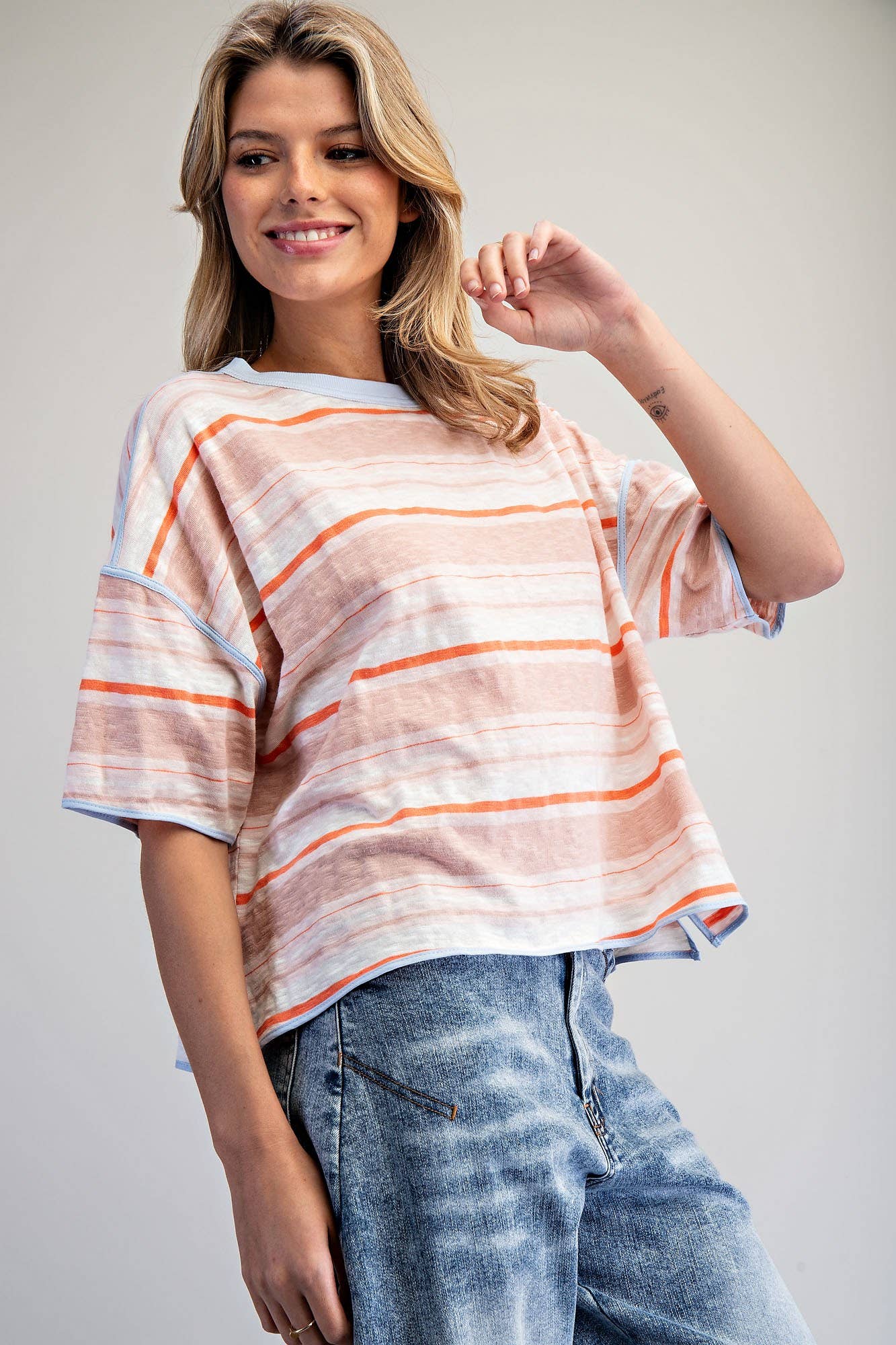 Willow Striped Boxy Tee