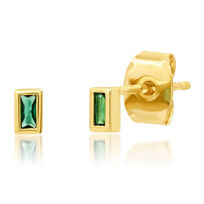 Tai Jewelry - Baguette Bezel Studs