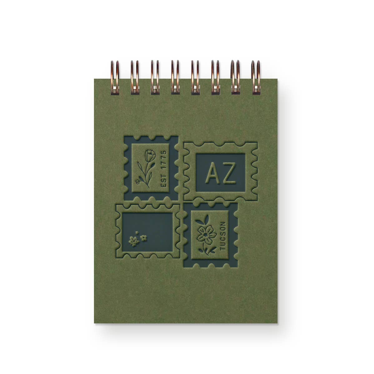 Ruff House Print Shop - Custom City Stamp Mini Jotter Notebook - Atlantic, IA