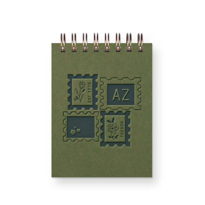 Ruff House Print Shop - Custom City Stamp Mini Jotter Notebook - Atlantic, IA