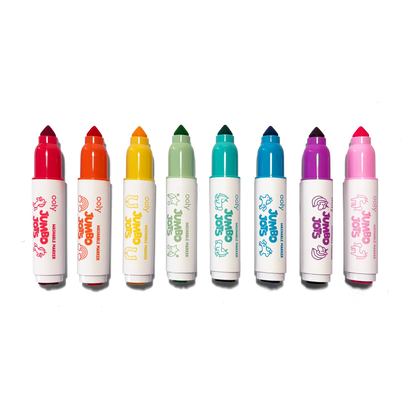 OOLY - Jumbo Jots Dual Tip Unicorn Markers - Set of 8