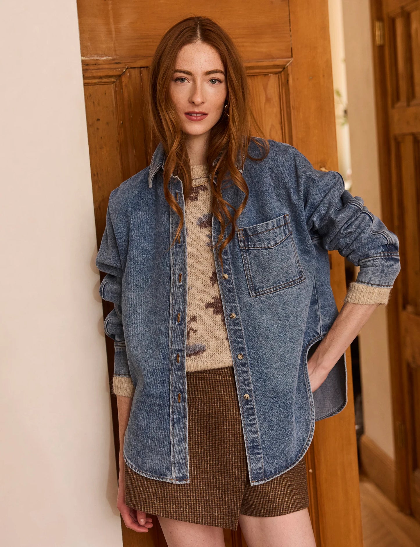 Heartloom Morocco Denim Top - River