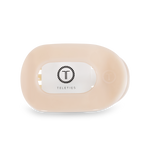 TELETIES - Almond Beige Small Flat Round Clip