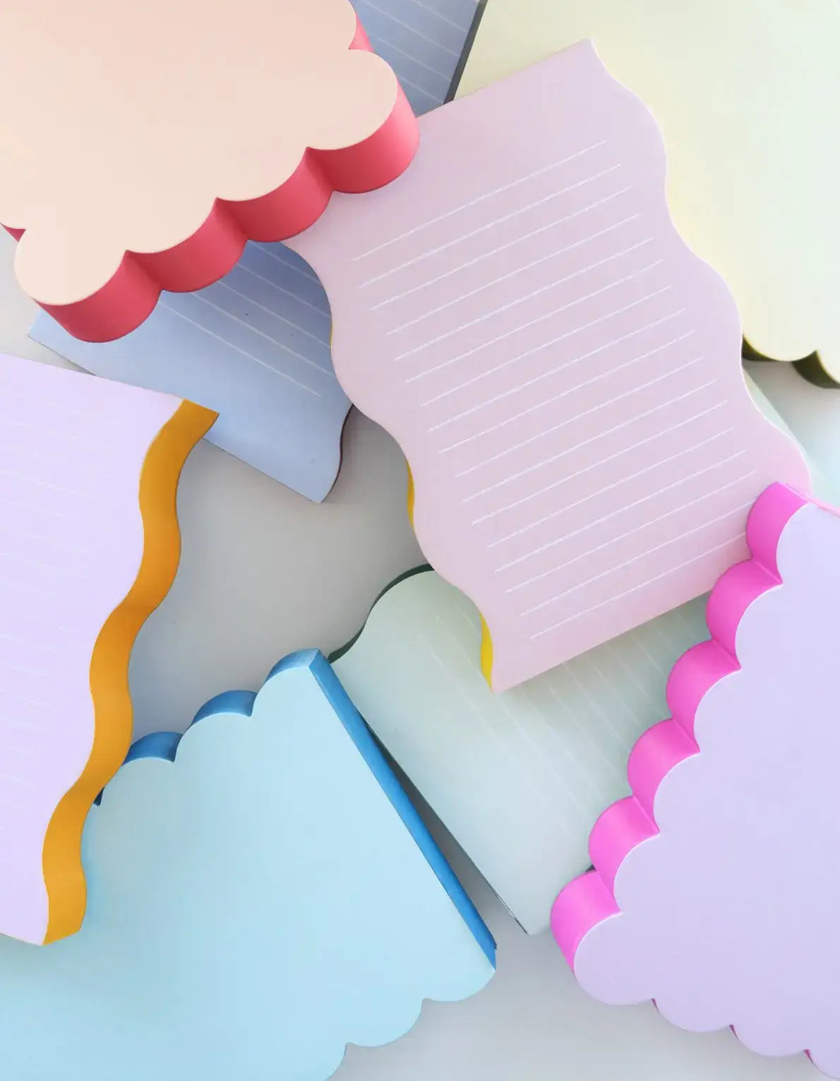 Idlewild Co. - Scalloped Shaped Notepad | Lilac + Hot Pink