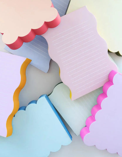 Idlewild Co. - Scalloped Shaped Notepad | Lilac + Hot Pink