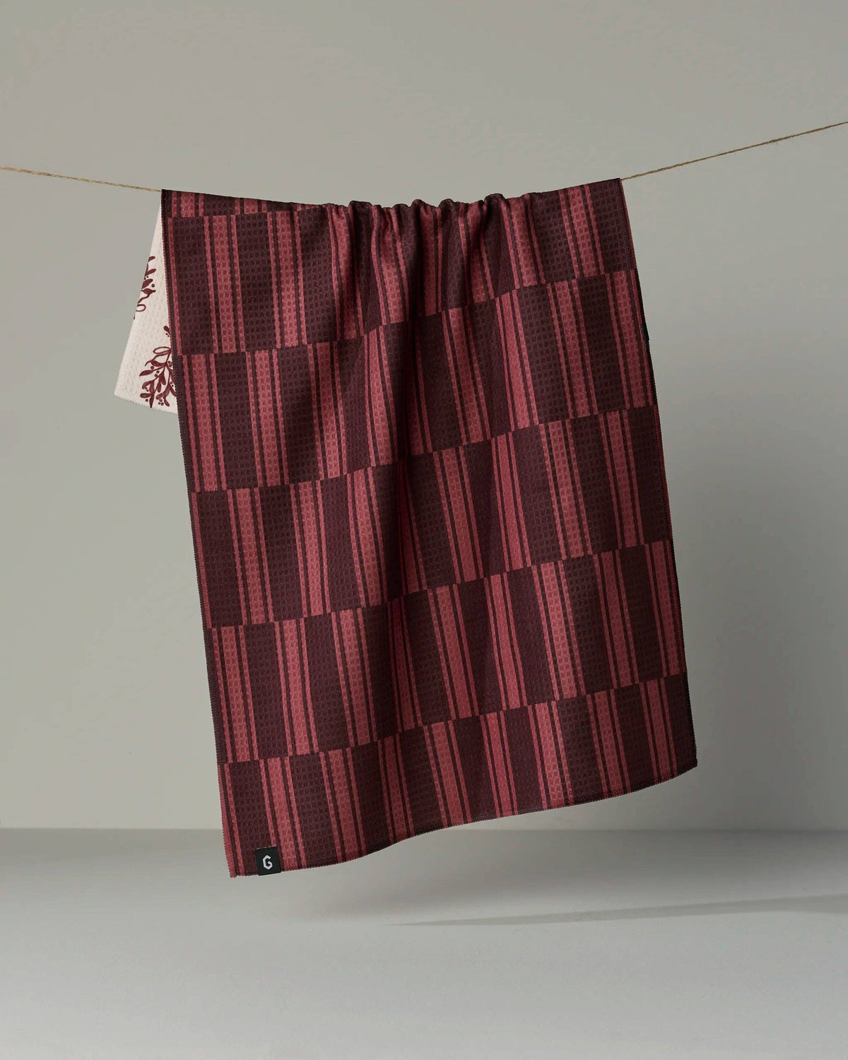 Geometry - Festive Cranberry Luxe Kitchen Towel - Holiday 2026