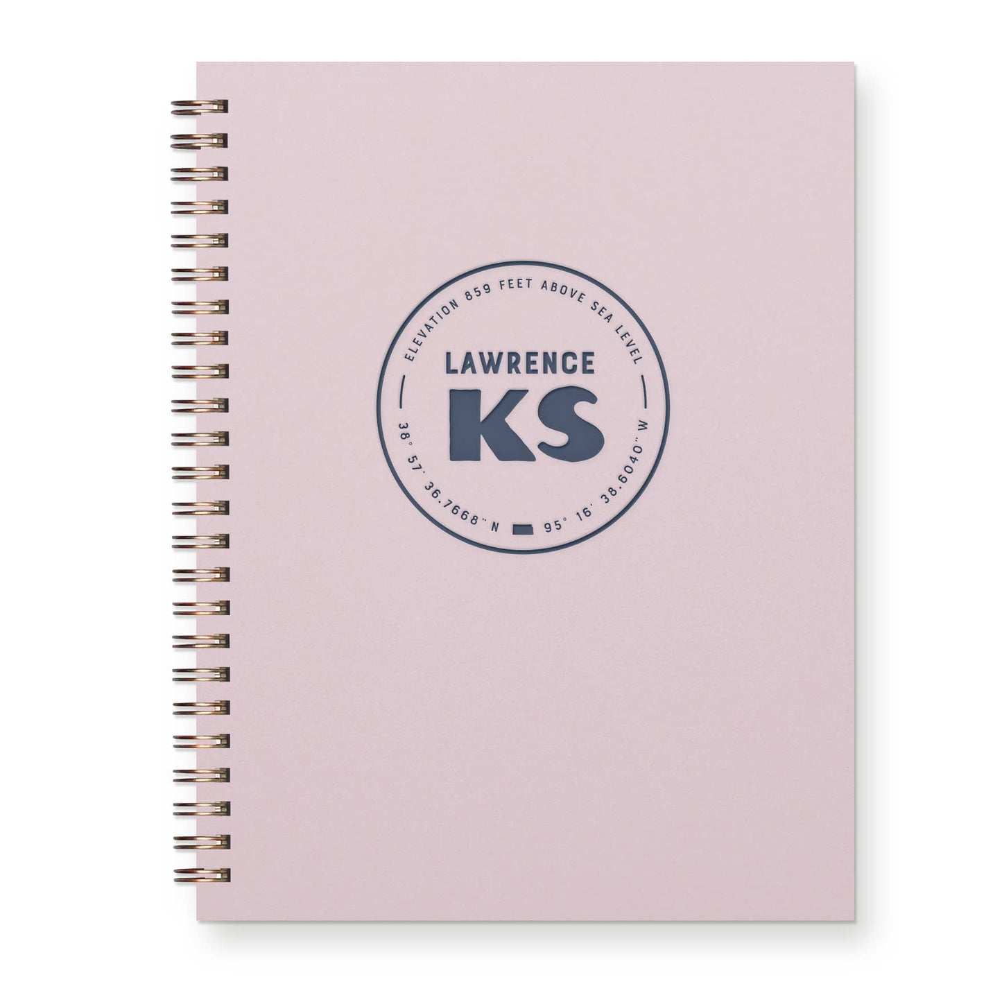 Ruff House Print Shop - Custom City Geotag Journal: Lined Notebook - Atlantic, IA