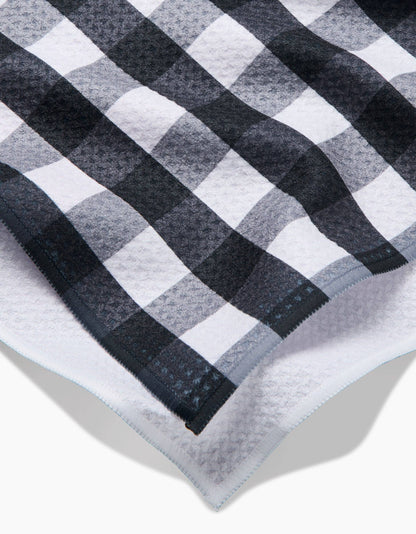 Geometry - Midnight Flannel Tea Towel