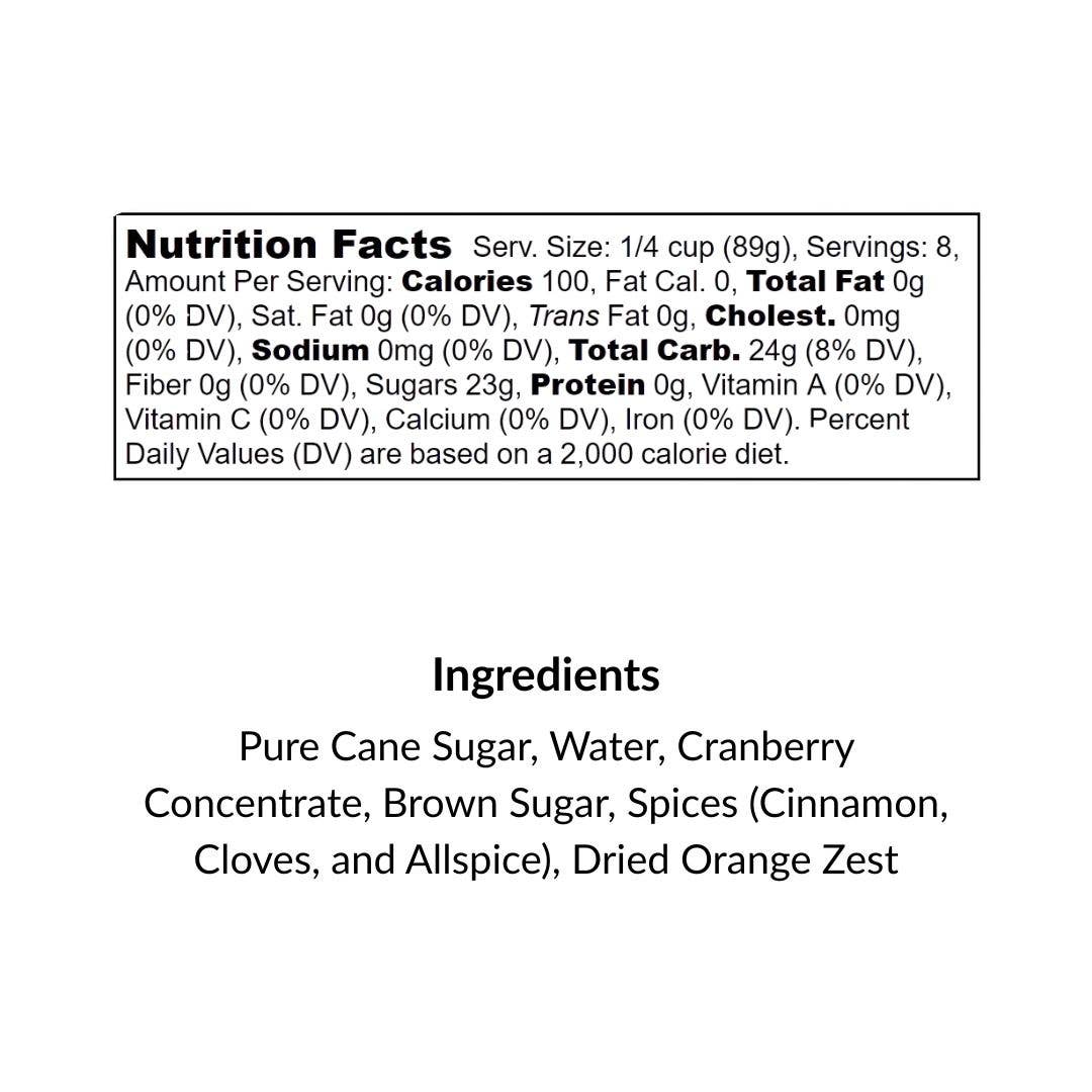 Wood Stove Kitchen - Mulling Syrup, 16 fl oz - for Mulled Wine, Cider, Baking and more