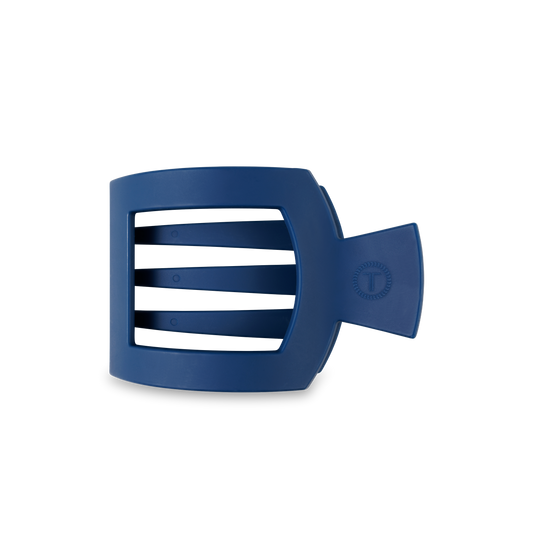 TELETIES - Square Flat Hair Clip | Medium | Midnight Rain