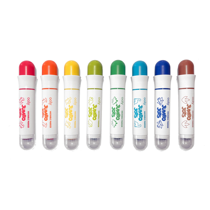 OOLY - Jumbo Jots Dual Tip Dinosaur Stamp Markers - Set of 8