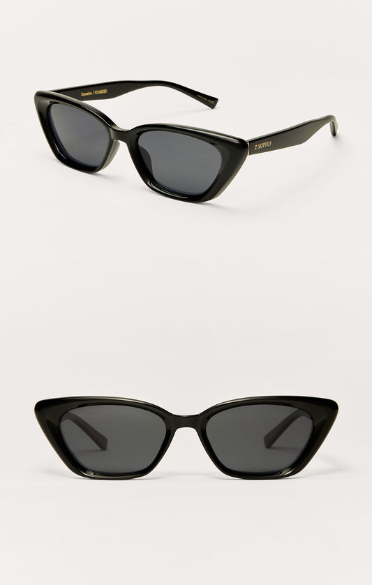 Z Supply Sunglasses - Staycation - Polished Black/Grey