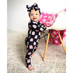 Gigi and Max - Shade Black RUFFLE ZIP Bamboo Sleepies Little Halloween