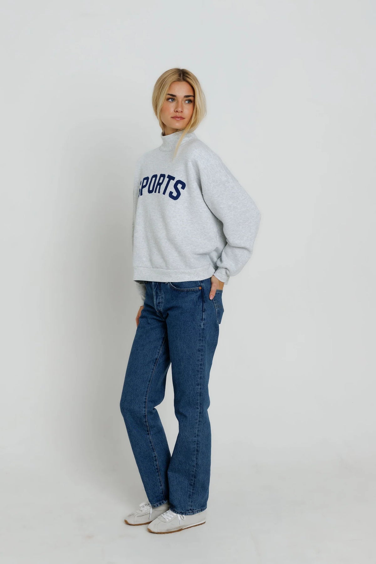 Sunny Somewhere - SPORTS - Mock Neck Sweatshirt