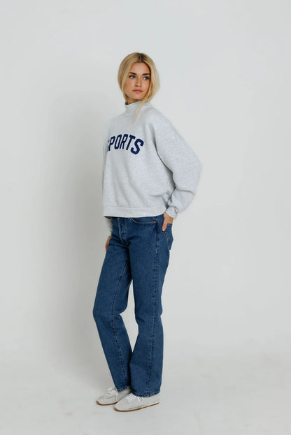 Sunny Somewhere - SPORTS - Mock Neck Sweatshirt