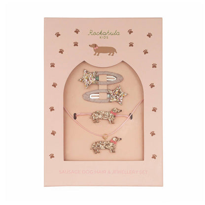 Rockahula Kids - Sausage Dog Hair & Jewelry Set