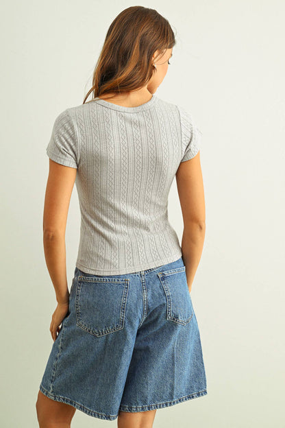 Mara Pointelle Top