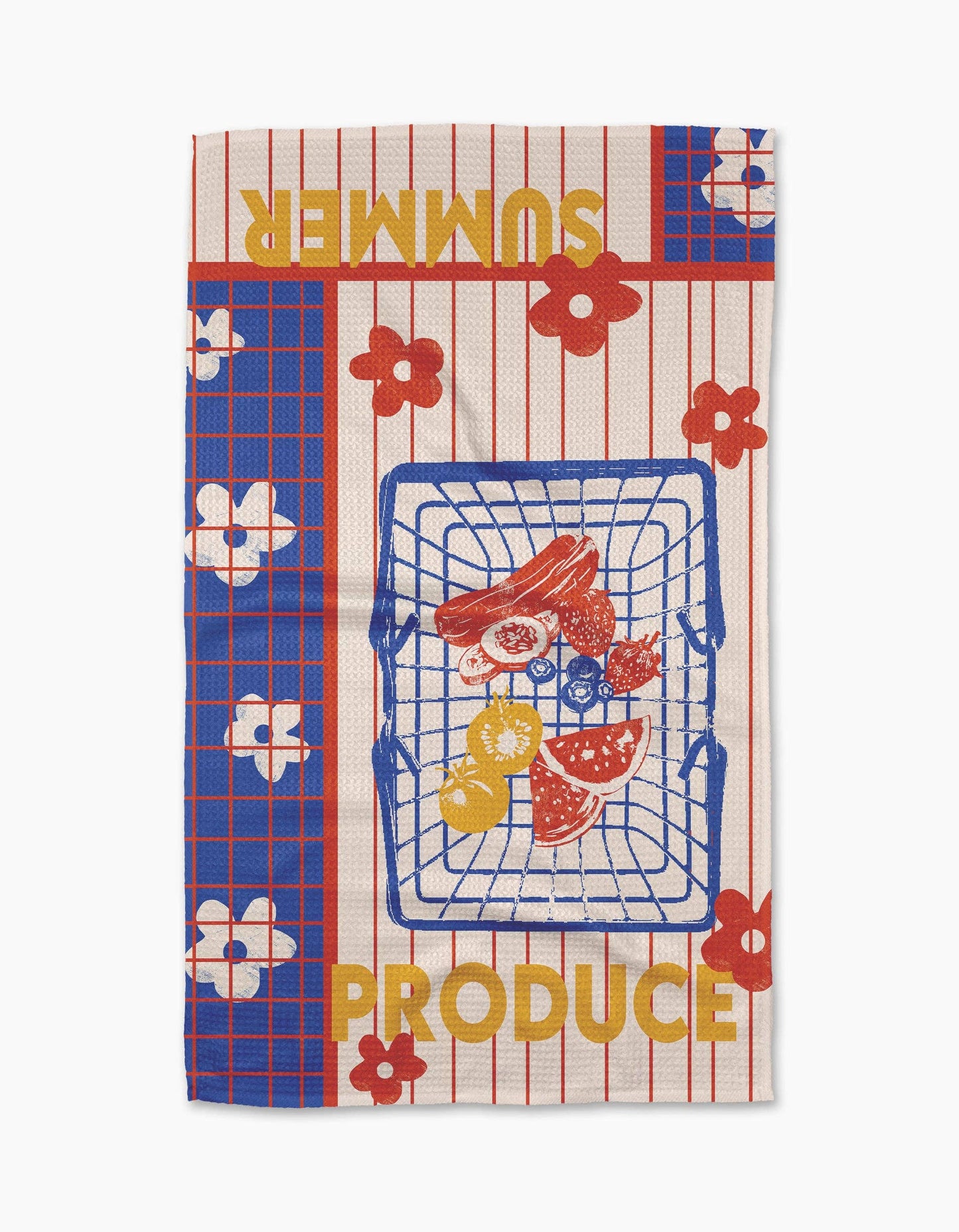 Geometry - Summer Produce Poster Tea Towel