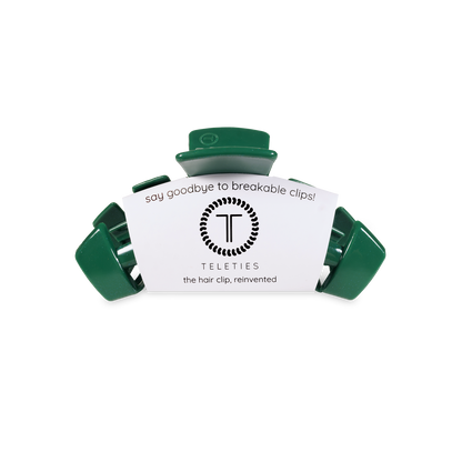 TELETIES - Classic Hair Clip | Small | Mistletoe