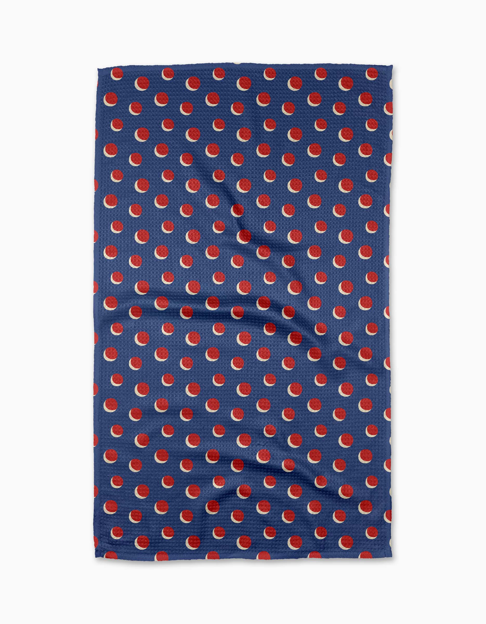 Geometry - Four In A Row Dot Blue Tea Towel