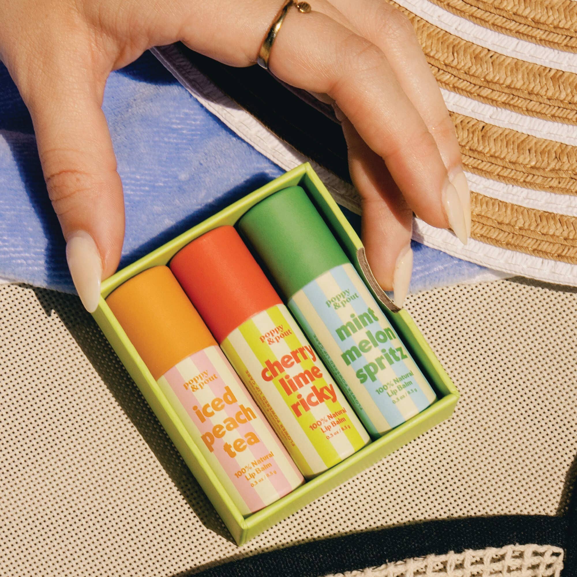Poppy & Pout - Gift Set, Retro Refreshers, Lip Balm Trio