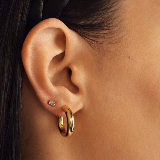 Tai Jewelry - Baguette Bezel Studs