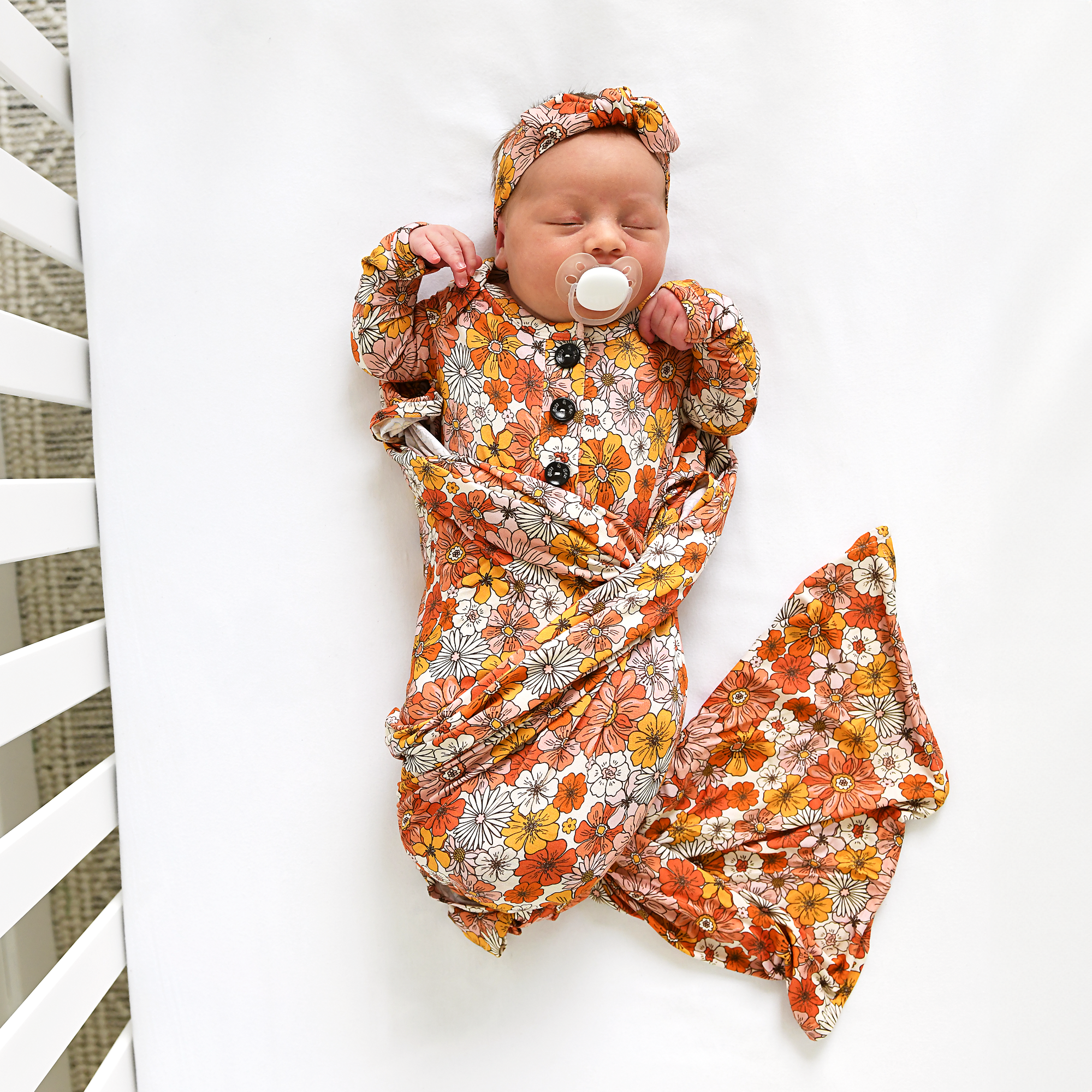 Gigi and Max - Louisa Swaddle Bamboo Newborn Baby Blanket