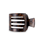 TELETIES - Square Flat Hair Clip | Medium | Tortoise