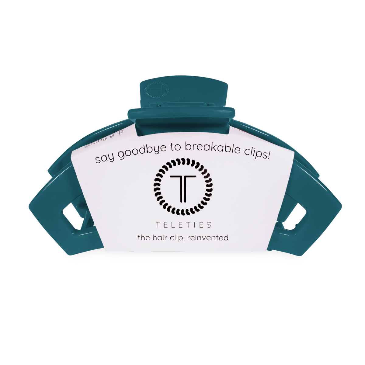 TELETIES - Open Teal With It Large Hair Clip