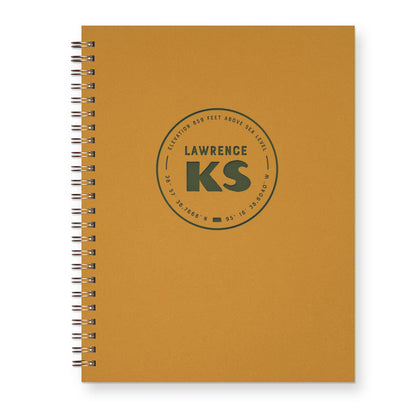 Ruff House Print Shop - Custom City Geotag Journal: Lined Notebook - Atlantic, IA