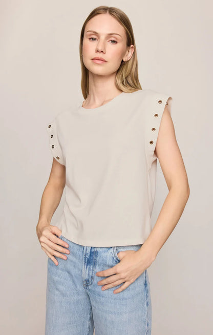 Z Supply Camino Grommet Top - Sandstone