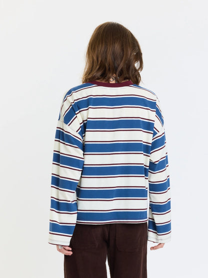 Daze Salinas Easy Long Sleeve Tee - Cove Stripe