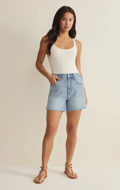 Z Supply Jonah Mid-Rise Relaxed Shorts - Avalon