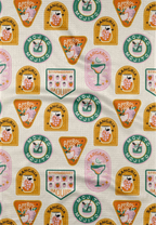 Geometry - Cocktail Scout Badges Tea Towel