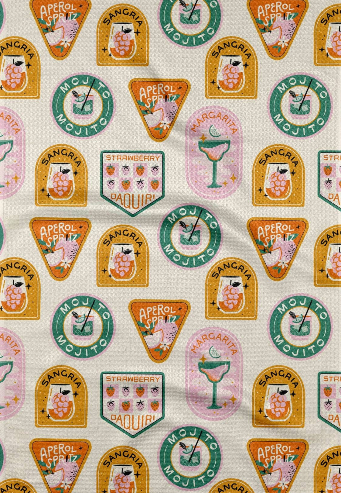 Geometry - Cocktail Scout Badges Tea Towel