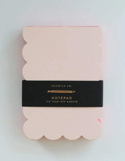 Idlewild Co. - Scalloped Shaped Notepad | Peach + Persimmon
