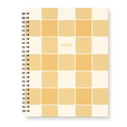 Ruff House Print Shop - 2026 Gingham Dated Planner : Calendar Year