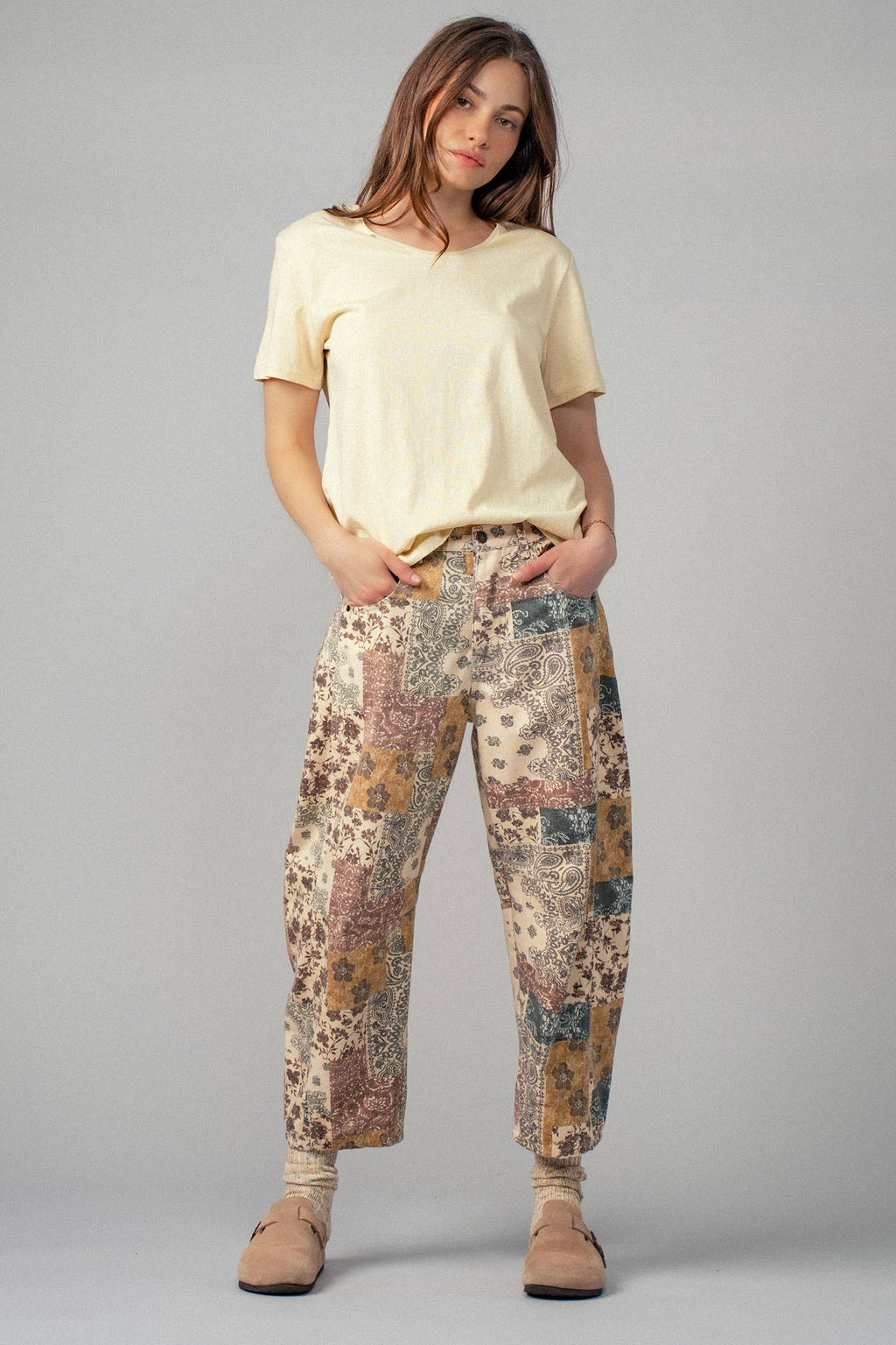 Urban Daizy - Boho Patchwork Wide Leg Pants