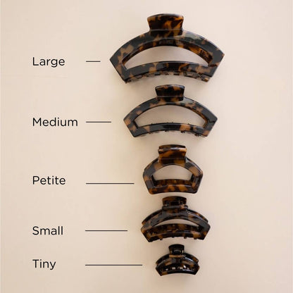 TELETIES - Open Tortoise | Petite | Hair Clip