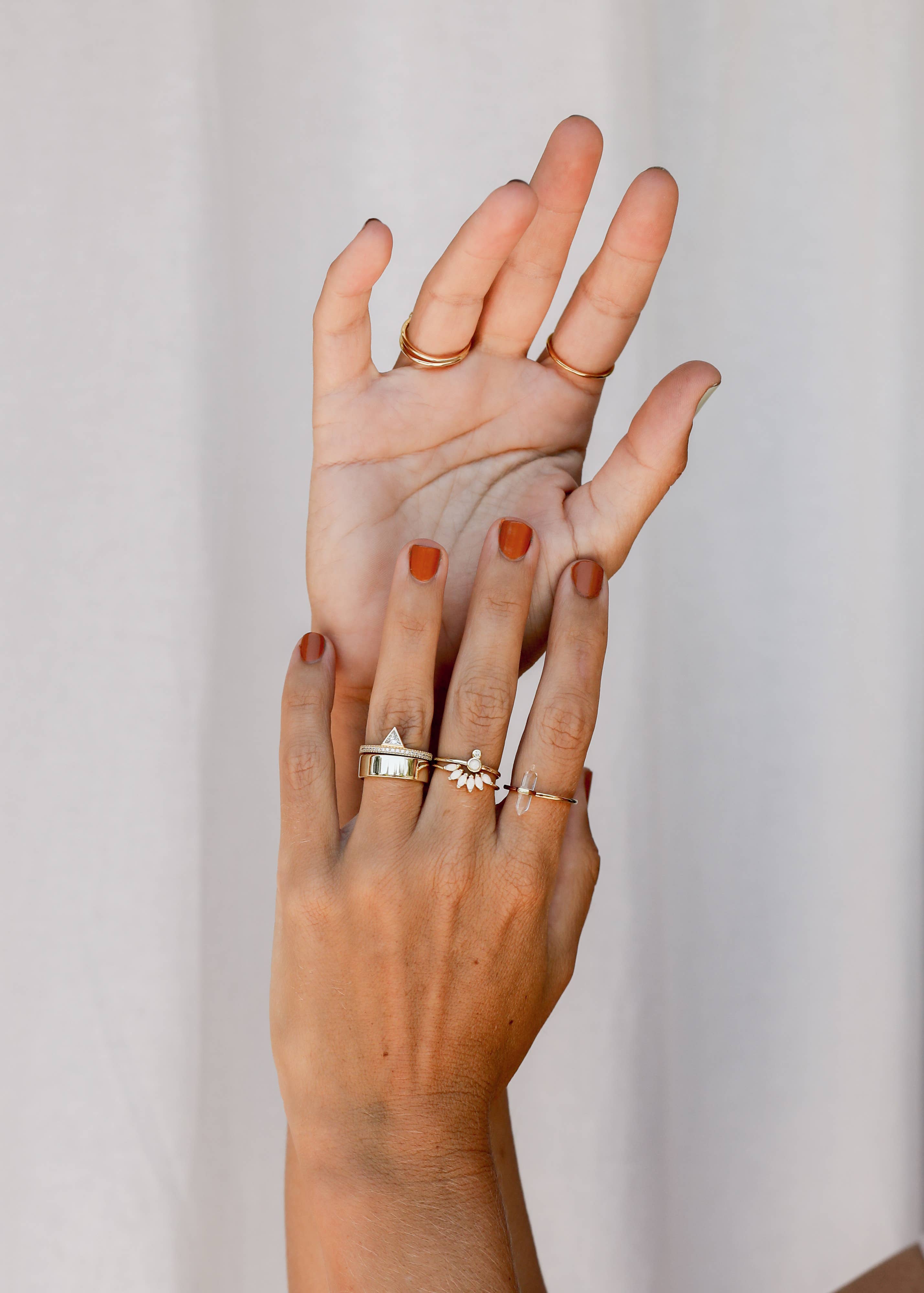 JaxKelly - Gold Rings - Opal Infinity